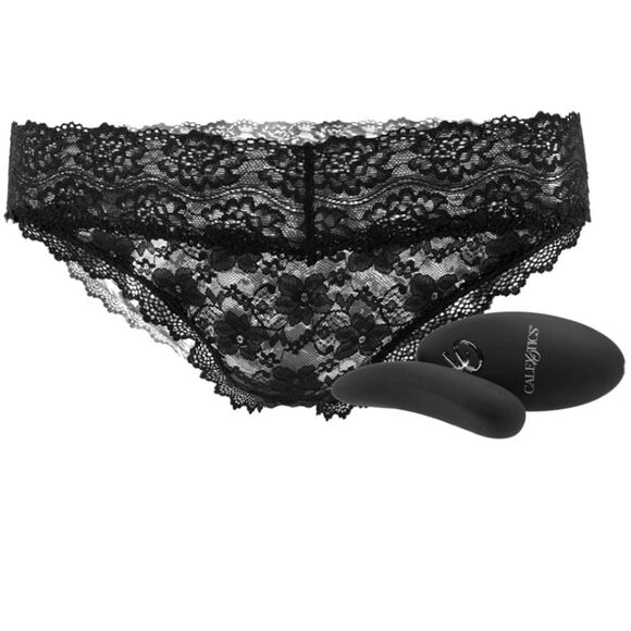 CalExotics Remote Control Black Lace Panty Set -R - Picture 1 of 7